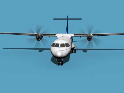ATR  ATR-72-600 Baltimore Clipper 3D model
