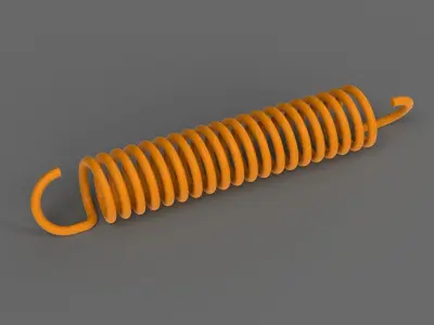 Extension Spring 3D print model