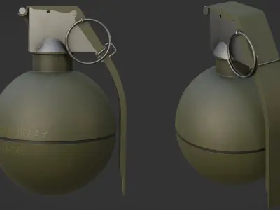 M67 Grenade Low-poly 3D model order