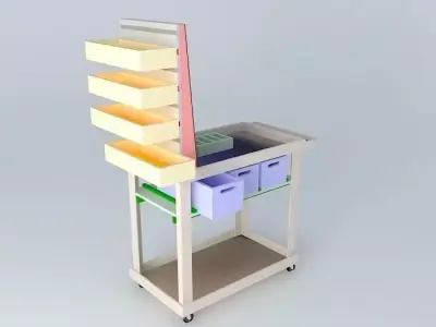 Woodshop Cart Free 3D model
