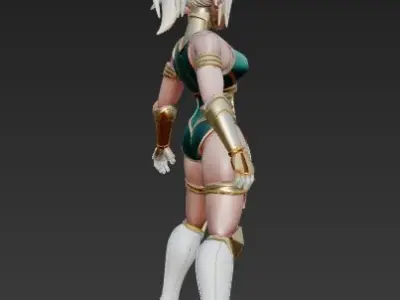 Sabrina Planet X Ambassador Rigged Stylized Sci-Fi Fantasy 3D model