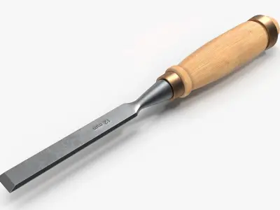 Straight chisel 12mm 3D model