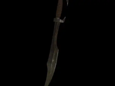 Spartans sword Low-poly 3D model