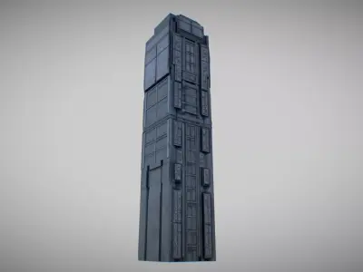 free sci-fi building Free 3D model purchase
