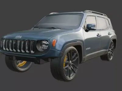 jeep animation 3D model