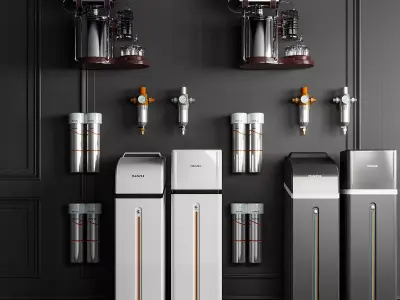 Water purifier filter purification 3D model 3D model