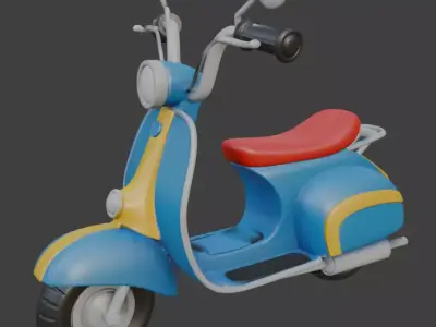 Scooter 3D Model 3D model order