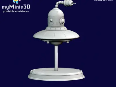 Dron 1 of the Invader Robots Warband 3D print model
