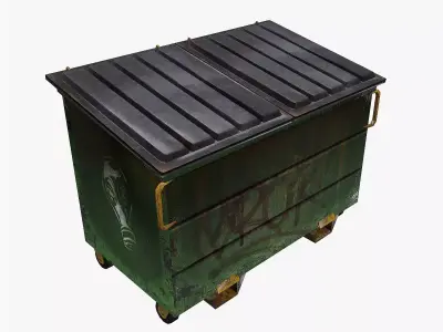 Garbage Dumpster Low-poly 3D model buy