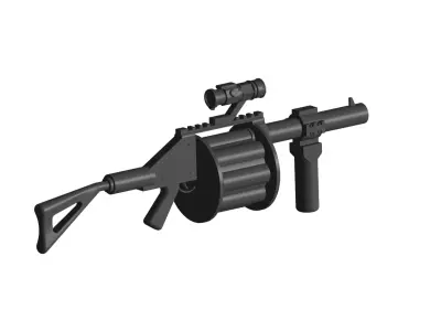 M32 Grenade launcher 3D model