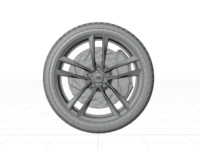 Audi RS6 Sedan 2015 Wheel 3D model