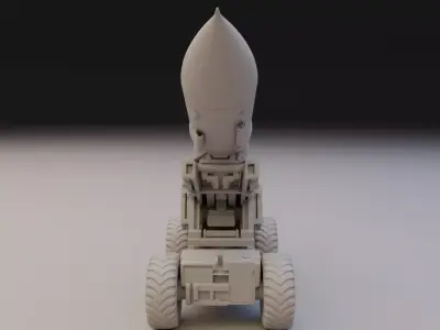 Missile transport and launch vehicle  3D print model