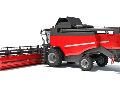 Combine Harvester 3D model 22