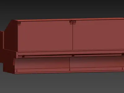 Commercial showcase for supermarket 3D model