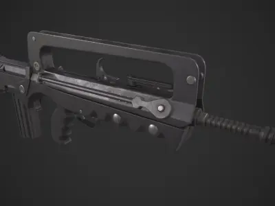 Famas F1 Low-poly 3D model