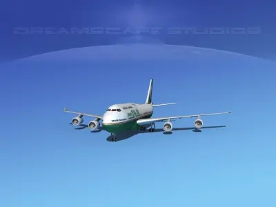 Boeing 747-400 Eva Air 3D model