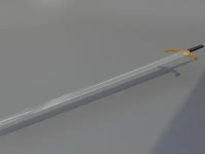 Sword lowpoly Low-poly 3D model
