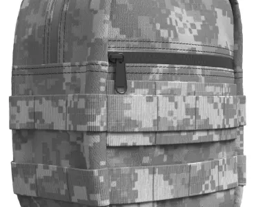 Military Tactical Utility Pouch v2 - Marvelous Designer 3D model