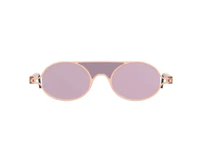 Pink Brow Sunglasses 3D model
