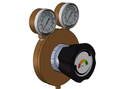 Pressure gauge 3D model