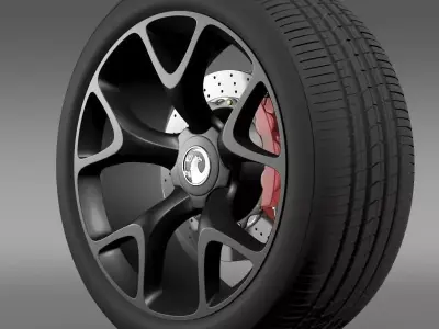 Vauxhall Insignia VRX wheel 3D model