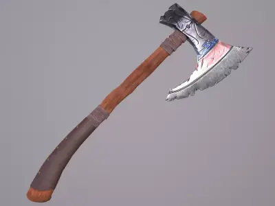 Game-ready Axe Low-poly 3D model