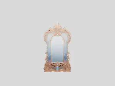 Ornate Magic Mirror Low-poly 3D model