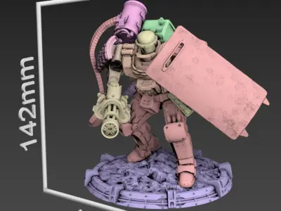 Drake Static 100mm Set 3D print model