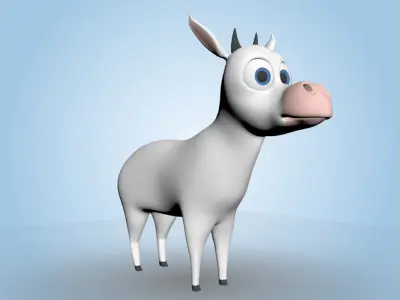 Cartoon Cow 3D model