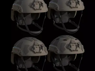 Ops-Core FAST SF and FTHS Low-poly 3D model