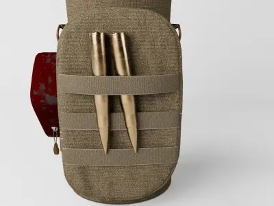 Tactical Pouch 3d low poly Game Asset Low-poly 3D model