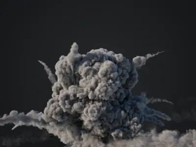 VDB Animated Explosion Pack vol1 Part3