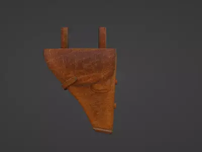 pistol bag holster Low-poly 3D model