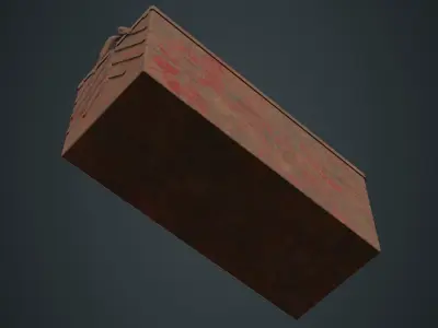 Toolbox 1C Low-poly 3D model