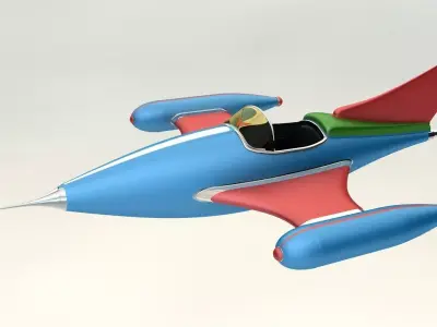 Space Ship Free 3D model 3
