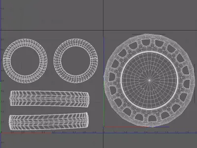 Van Car Low-poly 3D model