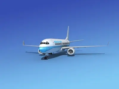 Boeing 737-800 Miami Charter 3D model