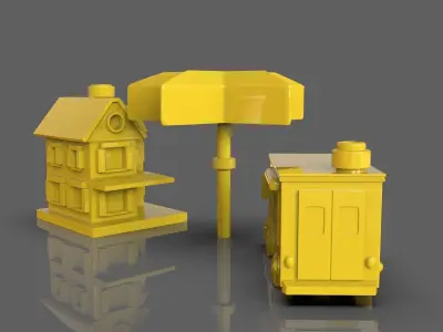 Restaurant Figurines Pack 3D print model