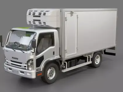 Isuzu Elf Box Truck 2021 3D model