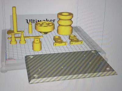 Training model 3D print - assembly and threads 3D print model