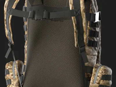 Tactical Backpack 2 3D model