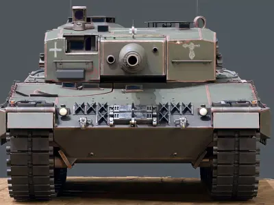 Leopard 2A4 Free low-poly 3D model