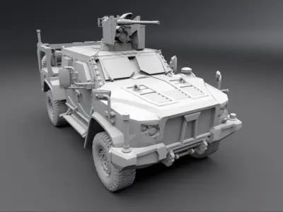 OSHKOSH JLTV CROWS Scale model 3D print model