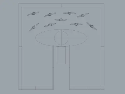 Geometric House Free 3D model