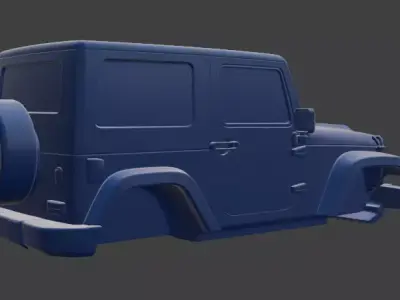 Jeep upper body 3D model