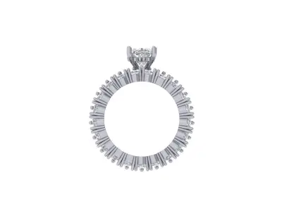 Oval Ring 3D print model 10