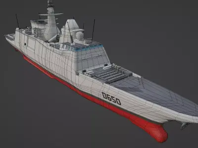 Aquitaine Frigate Practice Model Free 3D model