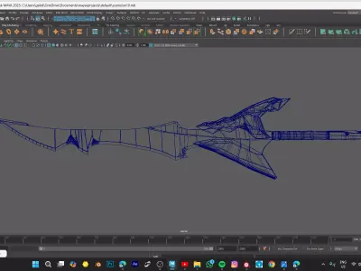 GOLDEN SWORD MODEL Low-poly 3D model