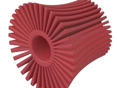 Plastic Exquisite Heat Sink Toy 3D model