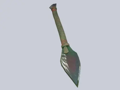 Mayan weapon Low-poly 3D model buy